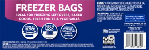 Kroger® Stand & Fill Slider Freezer Bags Perspective: bottom