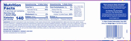 Kroger® Celebration Glazed Confetti Cake Donuts Perspective: bottom