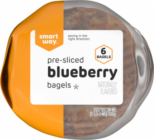 Smart Way™ Pre-Sliced Blueberry Bagels Perspective: bottom