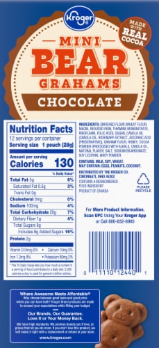Kroger® Mini Chocolate Bear Grahams Multipack Perspective: bottom