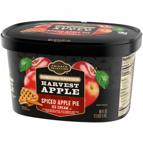 Private Selection® Limited Edition Harvest Apple Spiced Apple Pie Ice Cream Tub Perspective: bottom