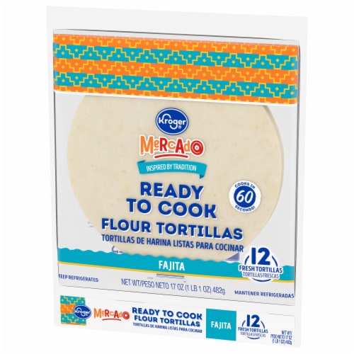 Kroger® Mercado Ready to Cook Flour Tortillas Perspective: bottom