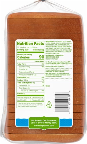 Simple Truth™ Gluten Free White Frozen Bread Perspective: bottom
