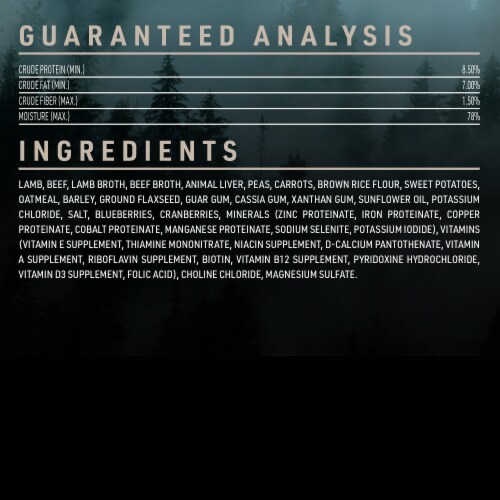 ABOUND® Wild Beginnings Lamb & Beef Dinner Pate Wet Dog Food Perspective: bottom