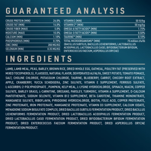 ABOUND® Pro Vet Formulated Sensitive Stomach Adult Dry Dog Food Lamb & Brown Rice Perspective: bottom
