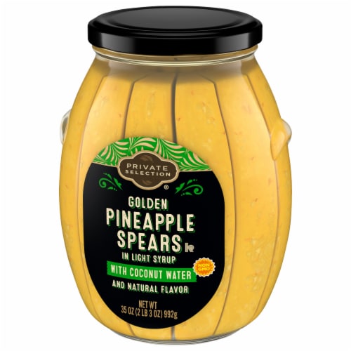 Private Selection® Pineapple Spears in Light Syrup With Coconut Water Perspective: bottom