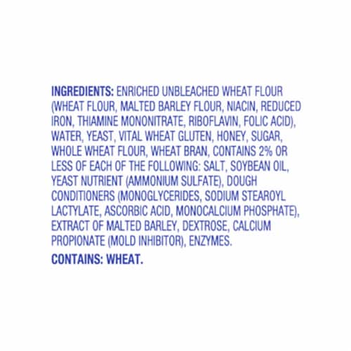 Kroger® Honey Wheat Bread Perspective: bottom