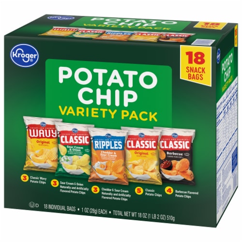 Kroger® Potato Chip Variety Pack Perspective: bottom