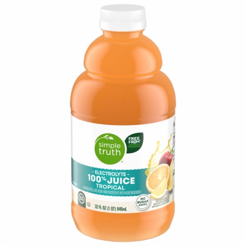 Simple Truth® Electrolyte Tropical 100% Juice Bottle Perspective: bottom