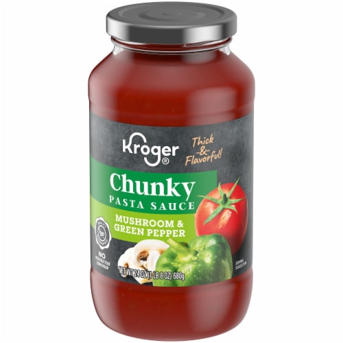 Kroger® Mushroom & Green Pepper Chunky Pasta Sauce Perspective: bottom