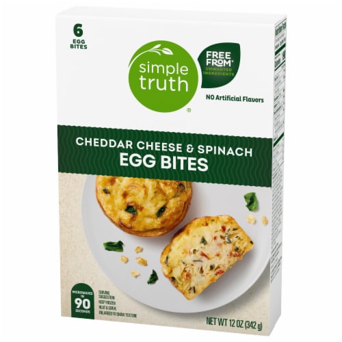 Simple Truth® Cheddar Cheese and Spinach Egg Bites Perspective: bottom