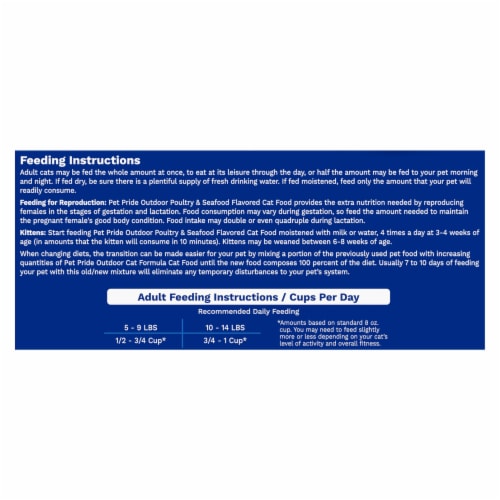 Pet Pride® Outdoor All Life Stages Dry Cat Food Poultry & Seafood Flavor Perspective: bottom