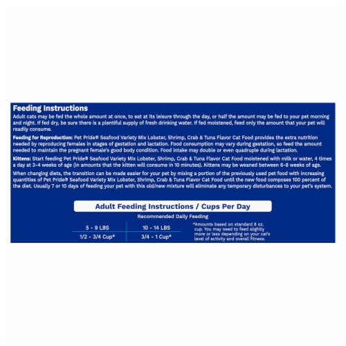 Pet Pride® Complete Nutrition All Life Stages Dry Cat Food Seafood Variety Mix Perspective: bottom