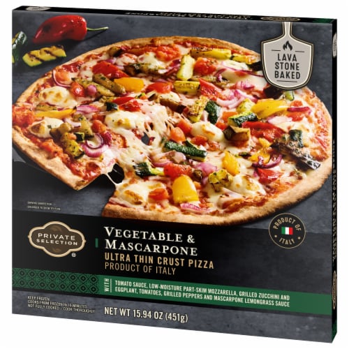 Private Selection® Vegetable & Mascarpone Ultra Thin Crust Frozen Pizza Perspective: bottom