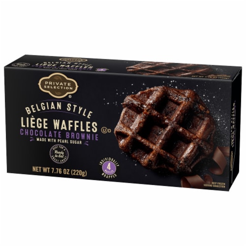 Private Selection® Belgian Style Chocolate Brownie Liege Waffles Perspective: bottom