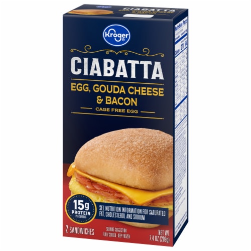 Kroger® Bacon Egg & Gouda Ciabatta Sandwich Perspective: bottom