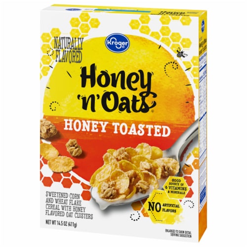 Kroger® Honey N' Oats Honey Toasted Cereal Perspective: bottom