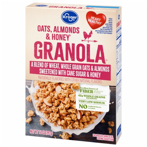 Kroger® Oats Almonds & Honey Granola Perspective: bottom