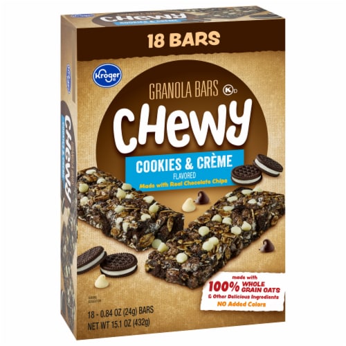 Kroger® Cookies & Créme Chewy Granola Bars Perspective: bottom