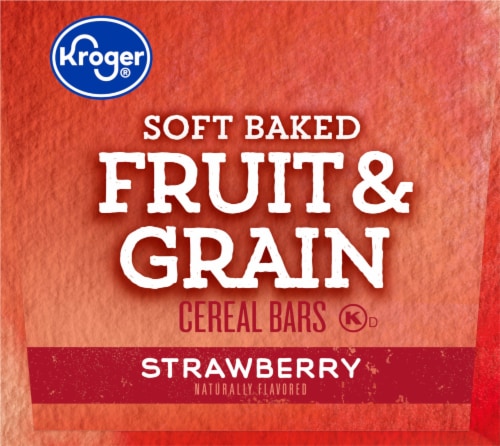 Kroger® Soft Baked Fruit & Grain Strawberry Cereal Bar Perspective: bottom