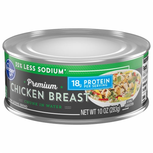 Kroger® Less Sodium Premium Chicken Chunks in Water Perspective: bottom