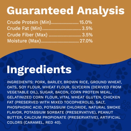 Pet Pride® Wag'n Strips Dog Treats Bacon & Peanut Butter Flavor Perspective: bottom