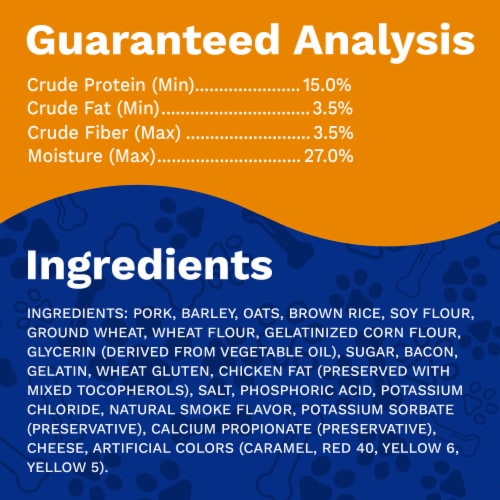 Pet Pride® Wag'n Strips Dog Treats Bacon & Cheese Flavor Perspective: bottom