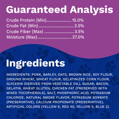 Pet Pride® Wag'n Strips Dog Treats Bacon Flavor Value Size Perspective: bottom