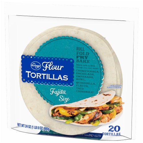Kroger® Fajita Size Flour Tortillas Perspective: bottom