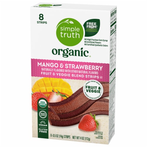 Simple Truth Organic® Strawberry Mango Strips Perspective: bottom