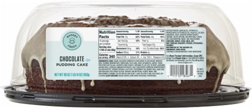 Bakery Fresh Chocolate Pudding Cake Perspective: bottom