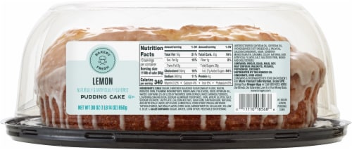 Bakery Fresh Lemon Pudding Cake Perspective: bottom