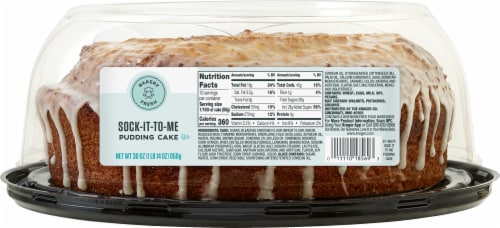Bakery Fresh Sock It To Me Cinnamon Pecan Pudding Cake Perspective: bottom