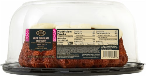 Private Selection® White Chocolate Raspberry Bundt Cake Perspective: bottom