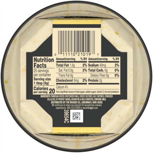 Private Selection™ Shaved Parmesan Cheese Perspective: bottom