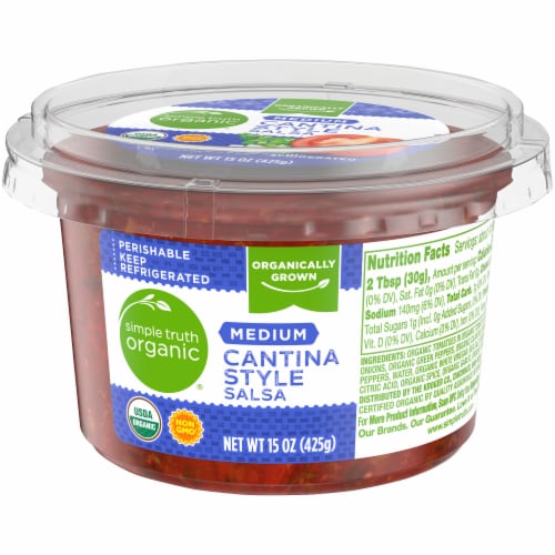 Simple Truth Organic® Medium Cantina Style Salsa Perspective: bottom