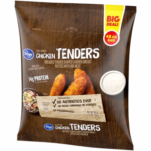 Kroger® Fully Cooked Frozen Chicken Tenders BIG DEAL! Perspective: bottom