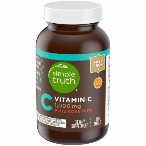 Simple Truth® Vitamin C 1000mg Plus Rose Hips Tablets Perspective: bottom