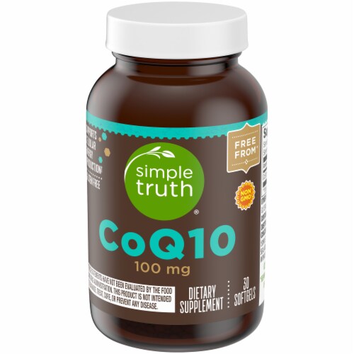 Simple Truth® CoQ10 Softgels 100mg Perspective: bottom