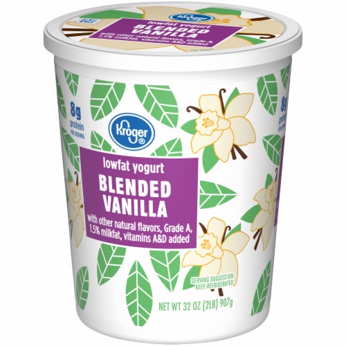Kroger® Vanilla Low Fat Yogurt Tub Perspective: bottom
