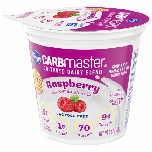 Kroger® CARBmaster® Raspberry Lactose Free Yogurt Cup Perspective: bottom
