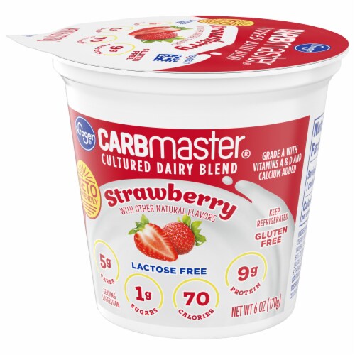 Kroger® CARBmaster® Strawberry Lactose Free Yogurt Cup Perspective: bottom