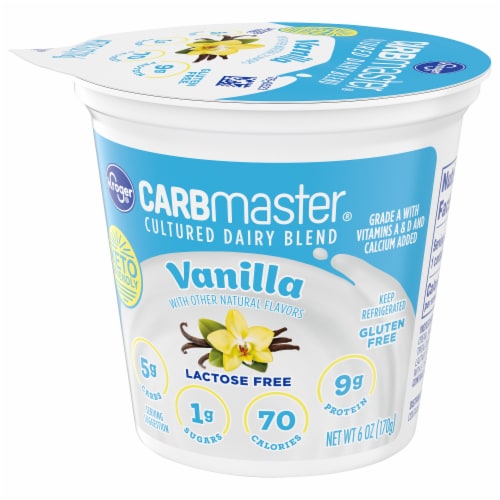 Kroger® CARBmaster® Vanilla Lactose Free Lowfat Yogurt Cup Perspective: bottom