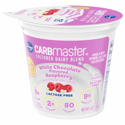 Kroger® CARBmaster® White Chocolate Raspberry Lactose Free Yogurt Cup Perspective: bottom