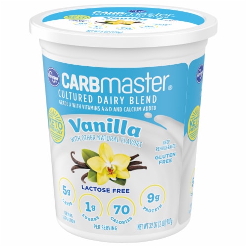 Kroger® CARBmaster® Vanilla Lactose Free Yogurt Tub Perspective: bottom