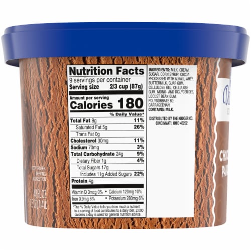 Kroger® Deluxe Chocolate Paradise Ice Cream Tub Perspective: bottom