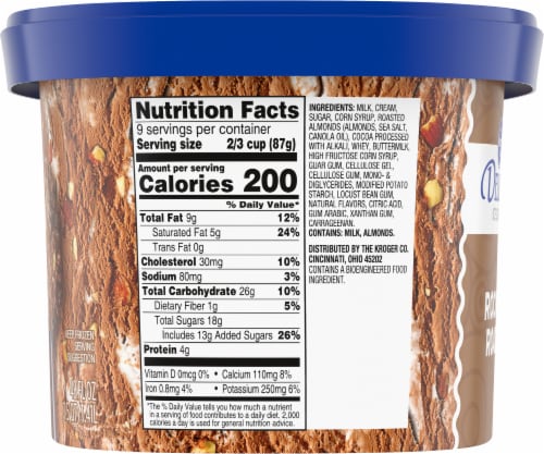 Kroger® Deluxe Rocky Road Ice Cream Tub Perspective: bottom