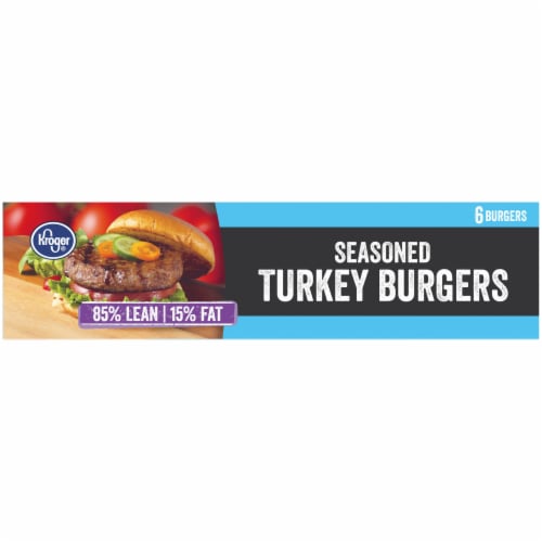 Kroger® 85% Lean Seasoned Turkey Burgers Perspective: bottom