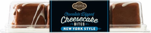 Private Selection® Chocolate Dipped New York Style Cheesecake Bites Perspective: bottom
