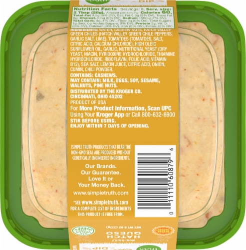 Simple Truth™ Plant Based Hatch Queso Cashew Dip Perspective: bottom